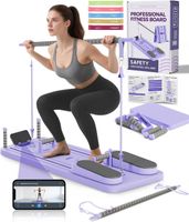 Pilates Board Reformer 5 Widerstandsbänder Bauchtraining