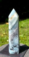 🩵🤍 Amazonit mit Hämatit Obelisk 🤍🩵202g
