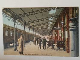 Alte PK / Un saluto da Chiasso - Interno Stazione ca. 1920