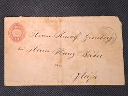 1874 - Tüblibrief mit Zwergstempel - nach Stäfa  /  687
