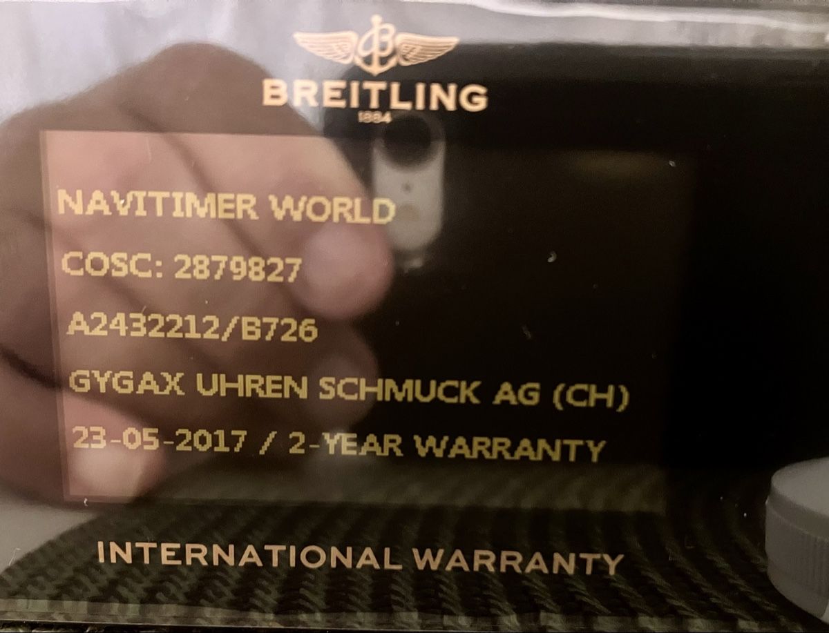 Breitling Montres: Breitling Navitimer Chronograph GMT 46 – D'occasion à Wil SG par TimeWorld61 4