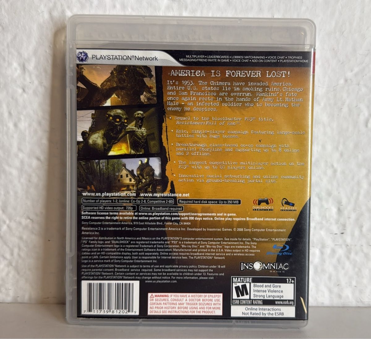 Sony Giochi: Resistance 2 - PS3 Game – Usato da Ehrendingen venduto da bubulence 1