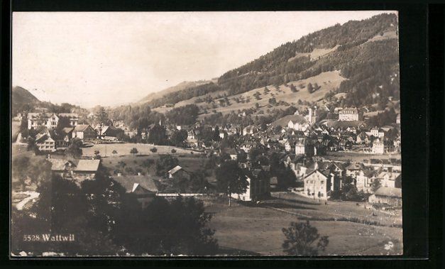 Cartes postales: AK Wattwil, Teilansicht, 1924 – D'occasion à Berlin par bartko-reher
