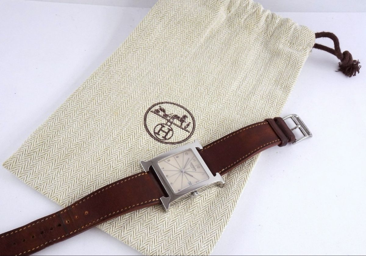 HERMES PARIS HEURE H REF. HH1.810 EDELSTAHL HOMME HORLOGES (Neu (gemäss ...