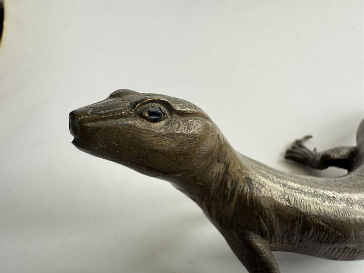 Statuette: Bronze Eidechse 20cm Wiener Bronze – Usato da Zürich venduto da Geniuss 2