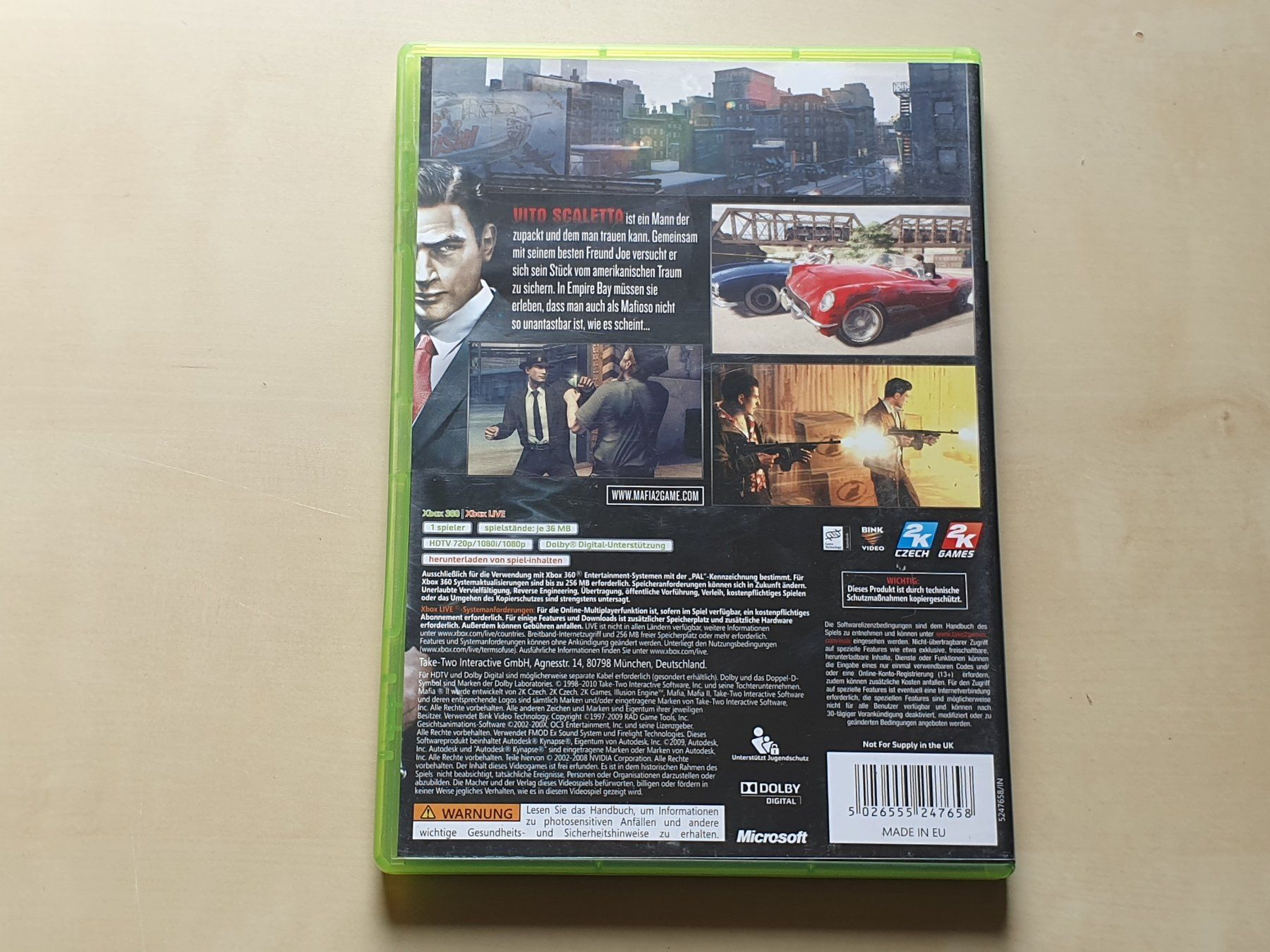 Microsoft Giochi: Mafia II – Usato da Stansstad venduto da collectorsshop 1