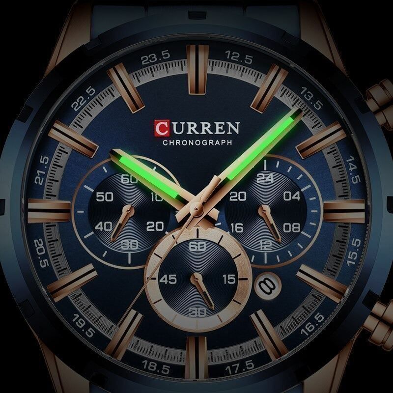 Orologi: ✅ Herren Quarzuhr Chronograph mit Datum – Nuovo e nell'imballaggio originale da Wittenbach venduto da ChinaSeidenstrasse 5
