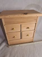 Petite commode en bois fait main, rangement vintage parfa...