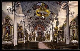 AK Engelberg /OW, Kirche, Innenansicht