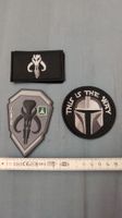 3 Star Wars mandalorien patches
