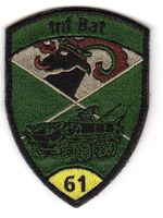 Badge Inf Bat 61 gelb