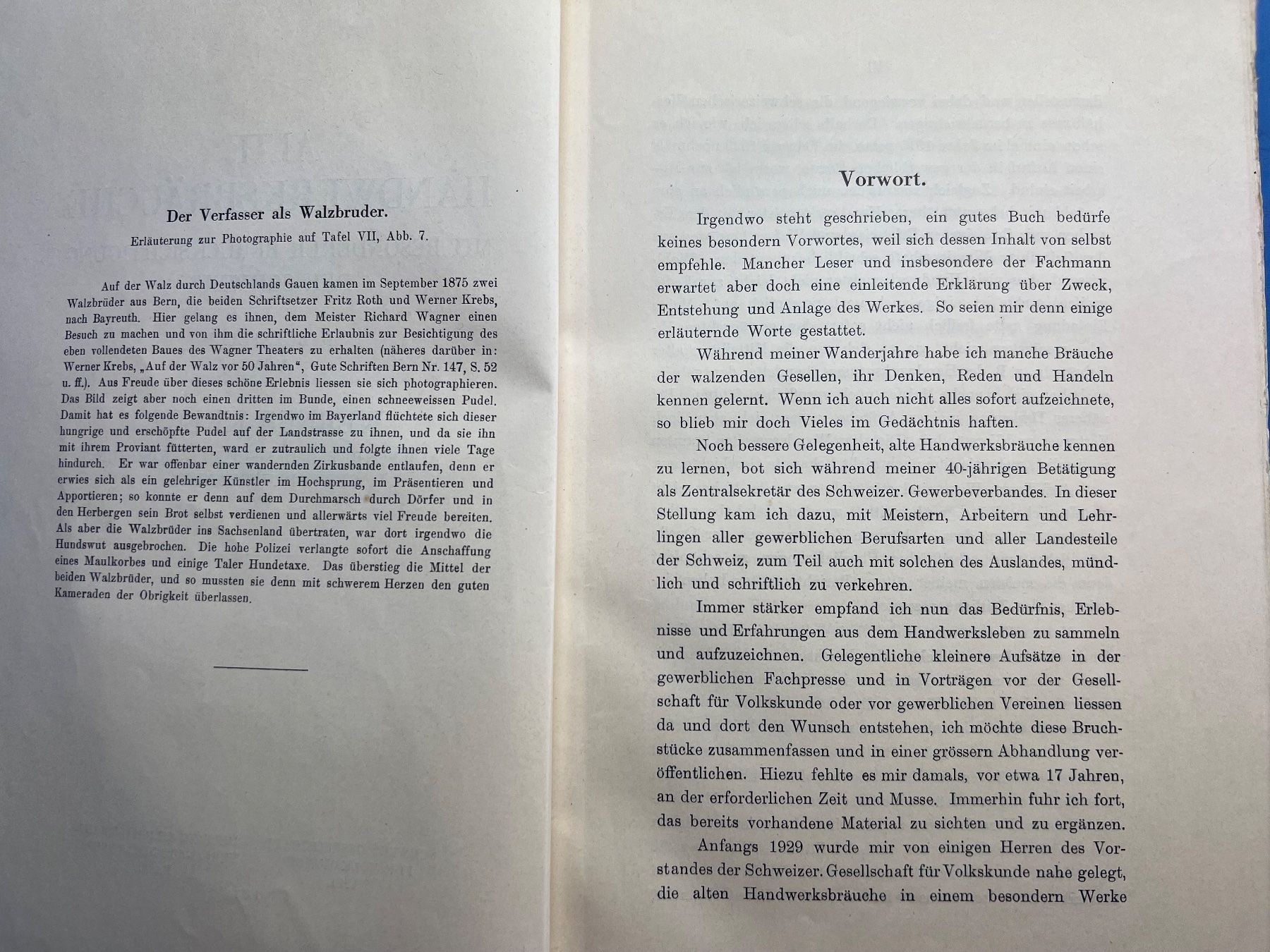 Libri: Alte Handwerksbräuche W. Krebs Buch 1933 Basel – Usato da Unterengstringen venduto da Gustav03 9