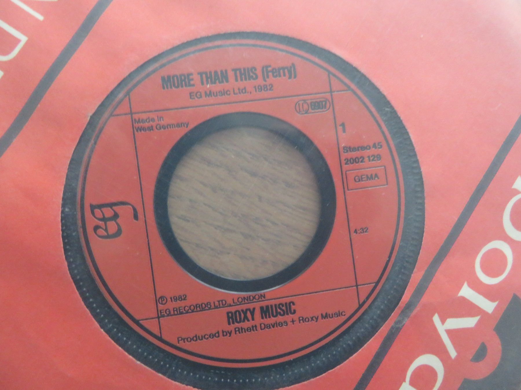 Dischi in vinile: Roxy Music More Than This / India 7" Single 1982 – Nuovo (secondo la descrizione) da Zürich venduto da max_cp5f