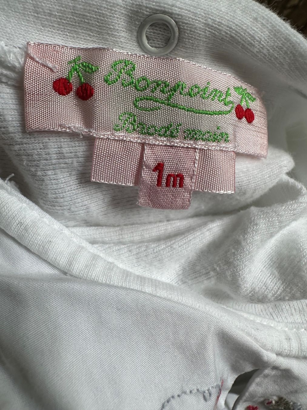 Camicie, Top & T-shirt: Bonpoint Body 1M Newborn weiss – Usato da Wollerau venduto da NinaWollerau 3