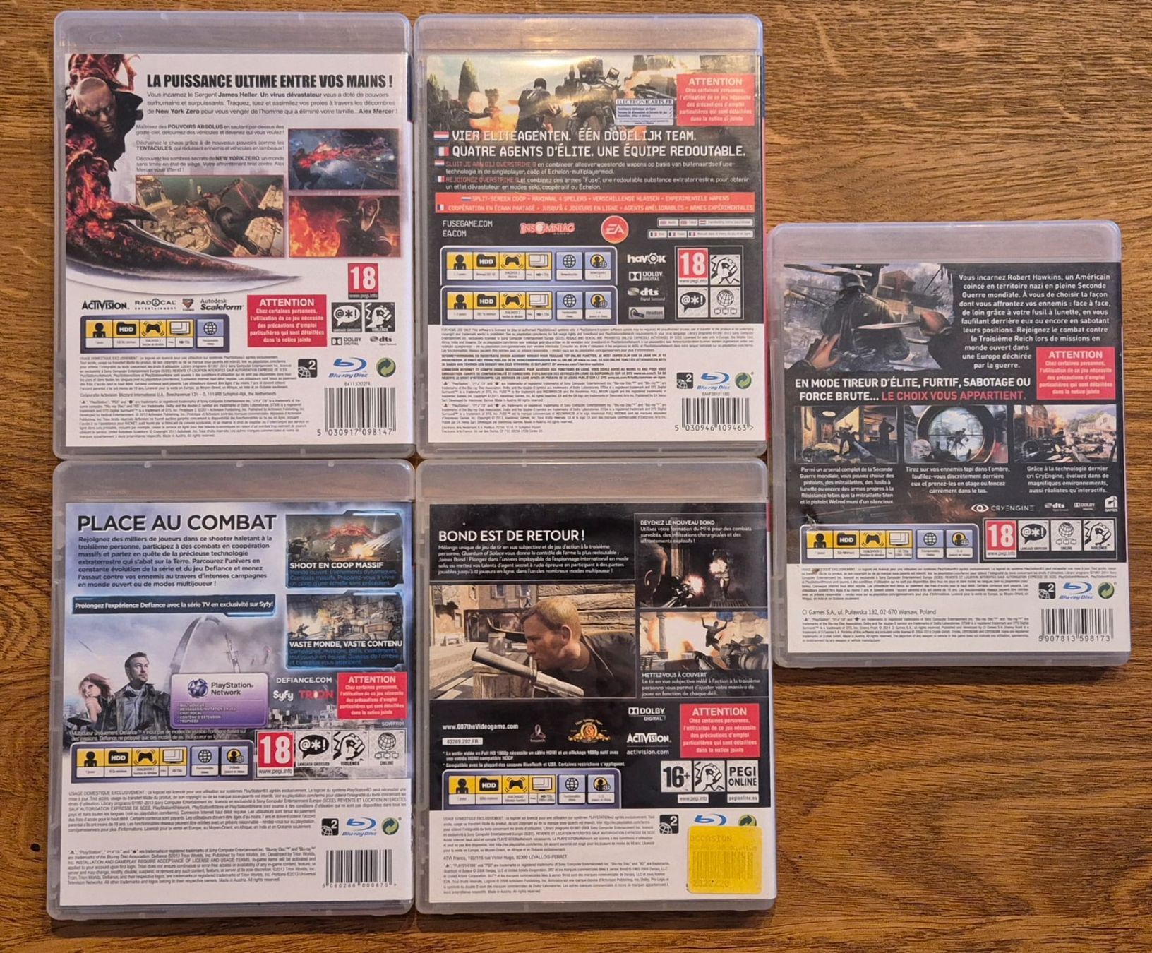 Sony Jeux: Lot de 5 jeux PS3 – D'occasion à Neyruz FR par RetroLab_ 1