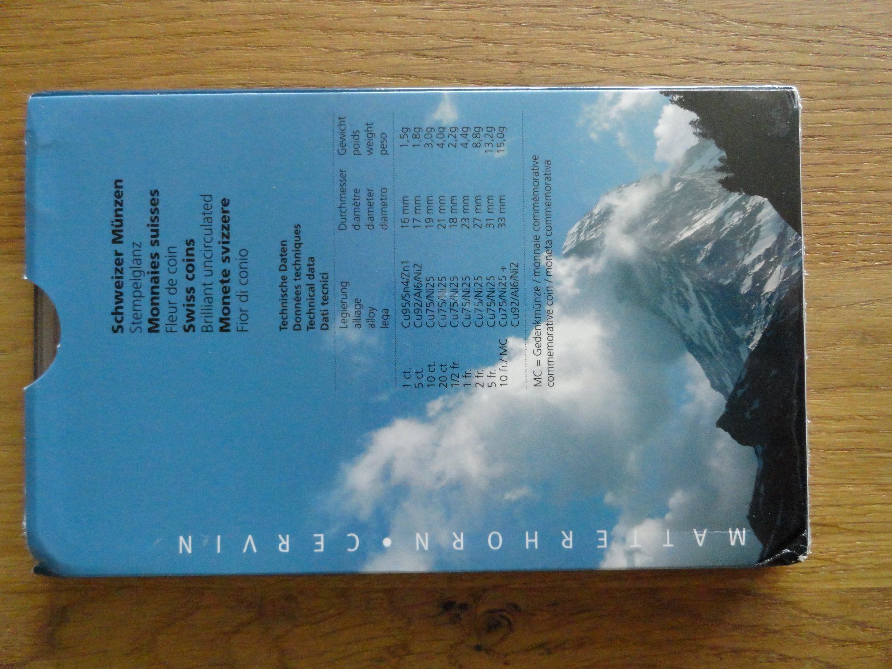 Tutti le monete: Schweizer Münzsatz 2004 - Matterhorn - Stempelglanz – Nuovo (secondo la descrizione) da Gerlafingen venduto da Shiva_74 1