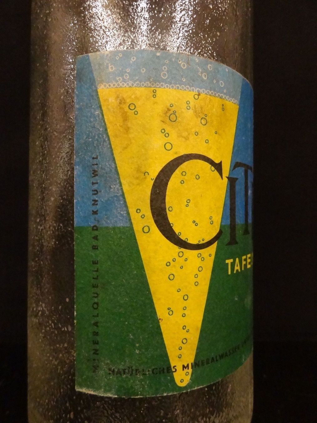 Bouteilles: alte Flasche CITRO BAD KNUTWIL 1960 – D'occasion à Kerzers par Flaschenposten 2