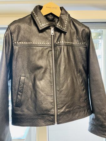 Zara Lederjacke Nieten Gr. M Herbst/Winter Look 🤩