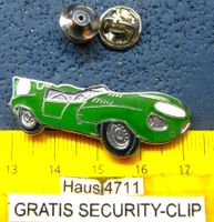 JAGUAR D-TYPER OLDTIMER RACING AUTO PIN ENAMEL GRÜN
