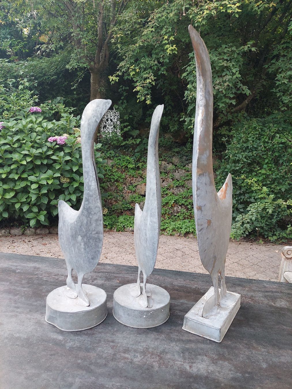 Tutte le decorazioni: Gartendeko: 3 grosse Metallgänse – Usato da Brunnen venduto da Livianda 1