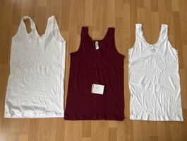 3 Damen Tops Gr. XL 48/50 Baumwolle Spitze Daisy bezaubernd