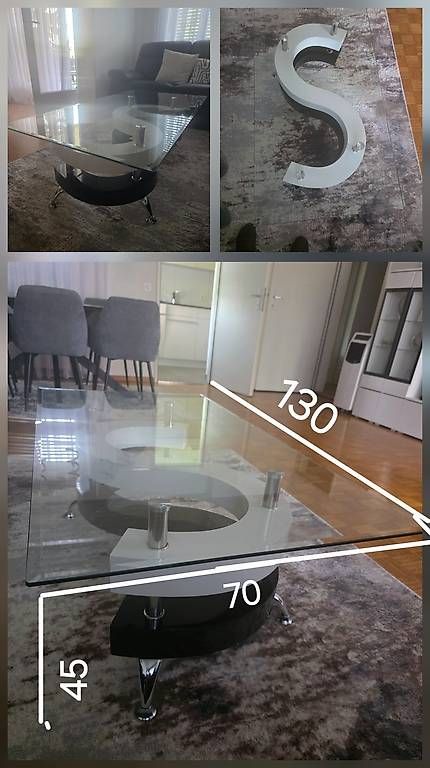 Tische: Glasstisch, gebraucht – Gebraucht aus Zürich von zuf_9nr8