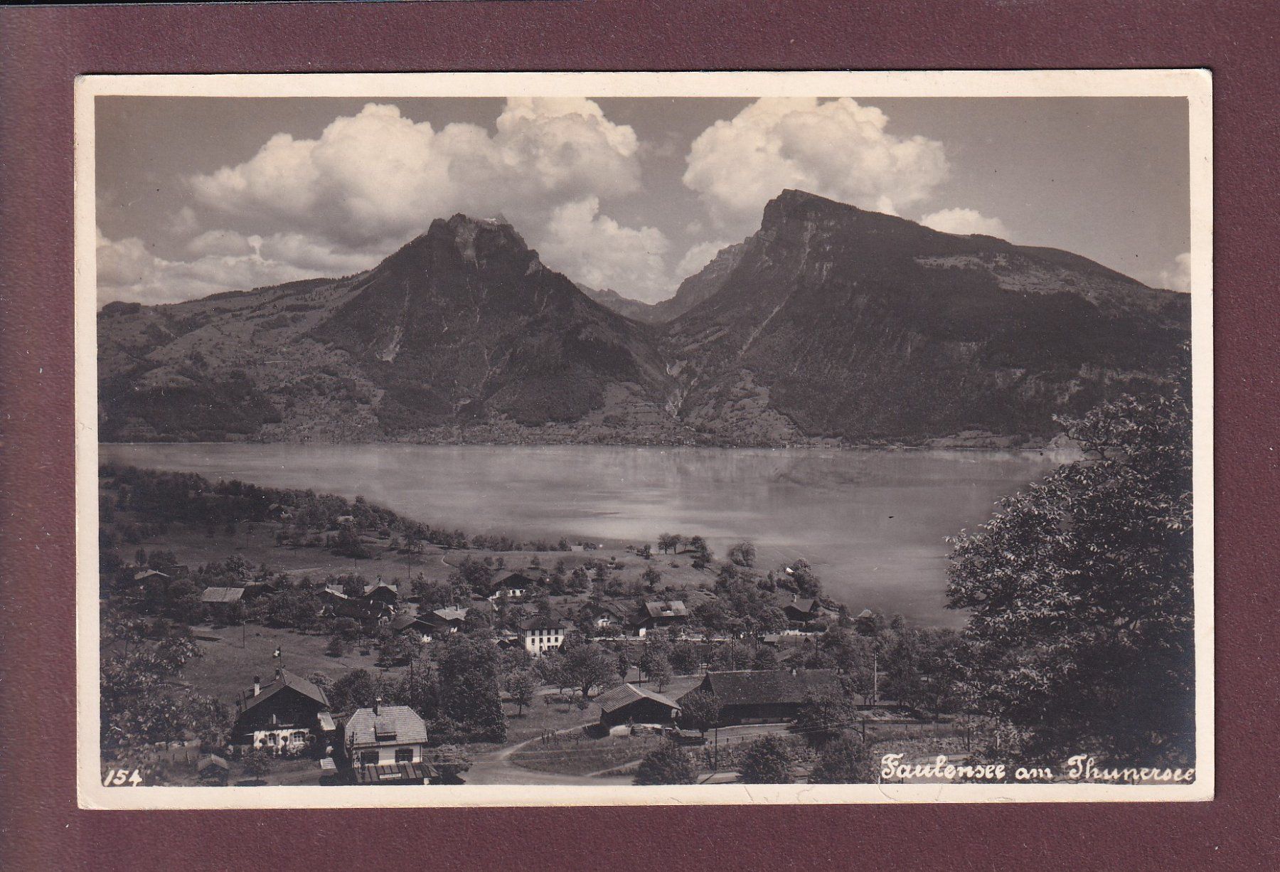 Ansichtskarten: FAULENSEE (Spiez) am Thunersee – Gebraucht aus Pully von nicecards