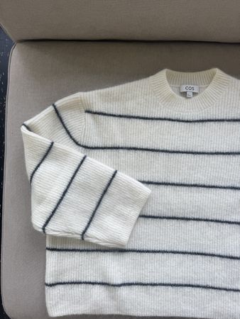 Pullover COS gestreift weiss schwarz