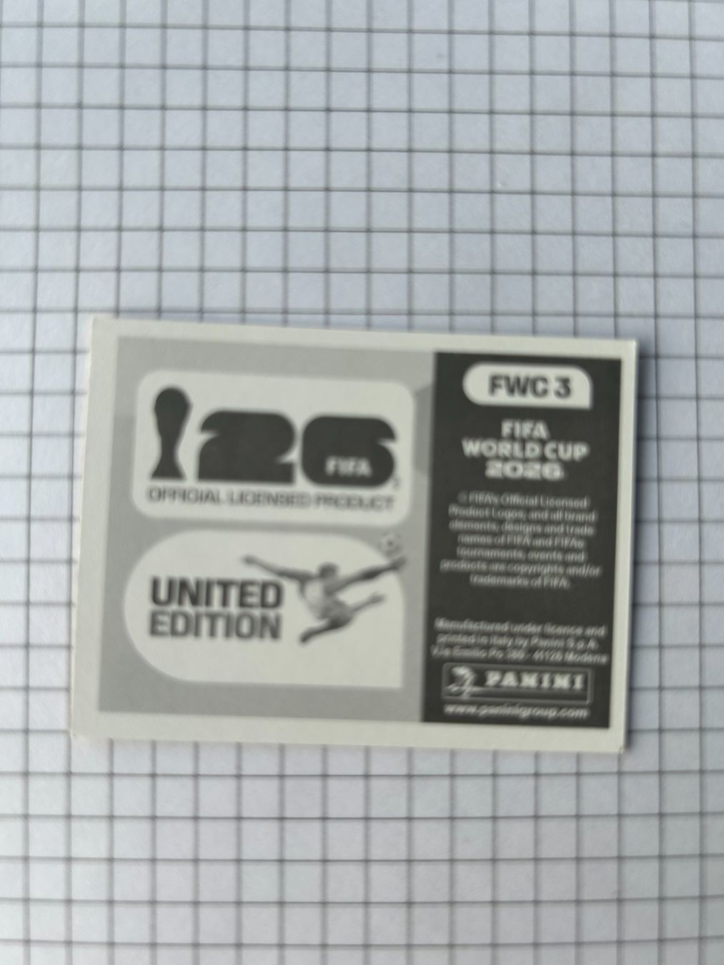 Panini Sammelbilder & Trading cards: Panini FIFA World Cup 2026 - FWC 3 – Gebraucht aus Zumikon von meter03 1