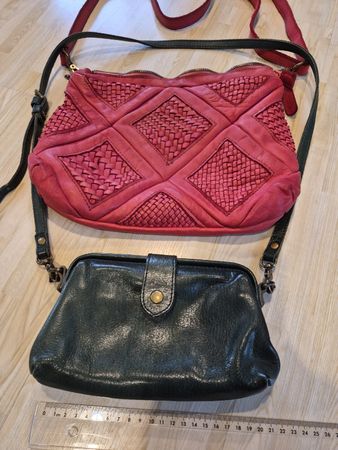 Sacs à bandoulière en cuir Vera Pelle lot de 2