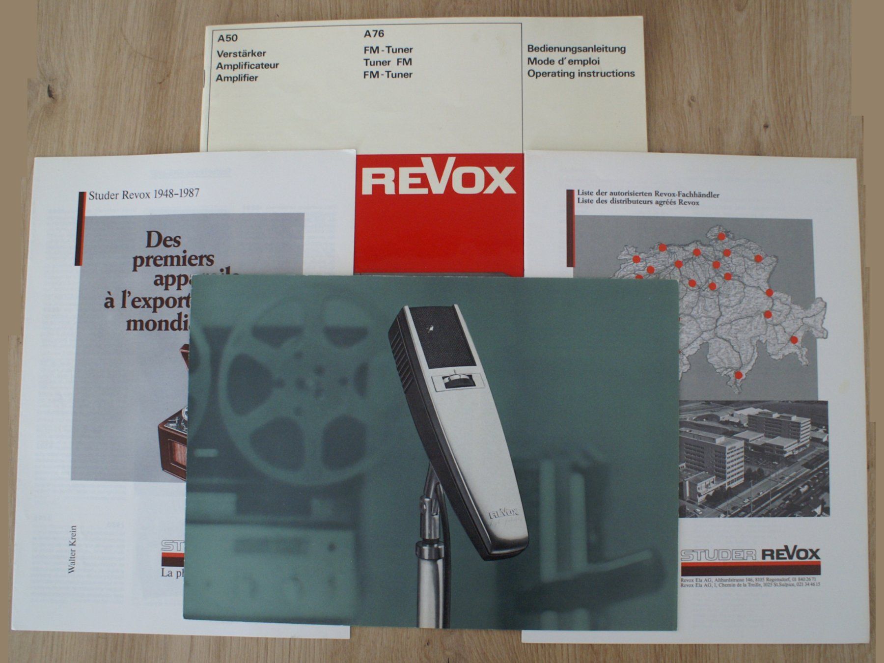 Revox Documenti: Documents Revox / Revox Dokumente – Usato da Gorgier venduto da S_Riond