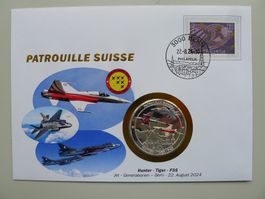 2024, Patrouille Suisse Numisbrief "Hunter - Tiger - F35"