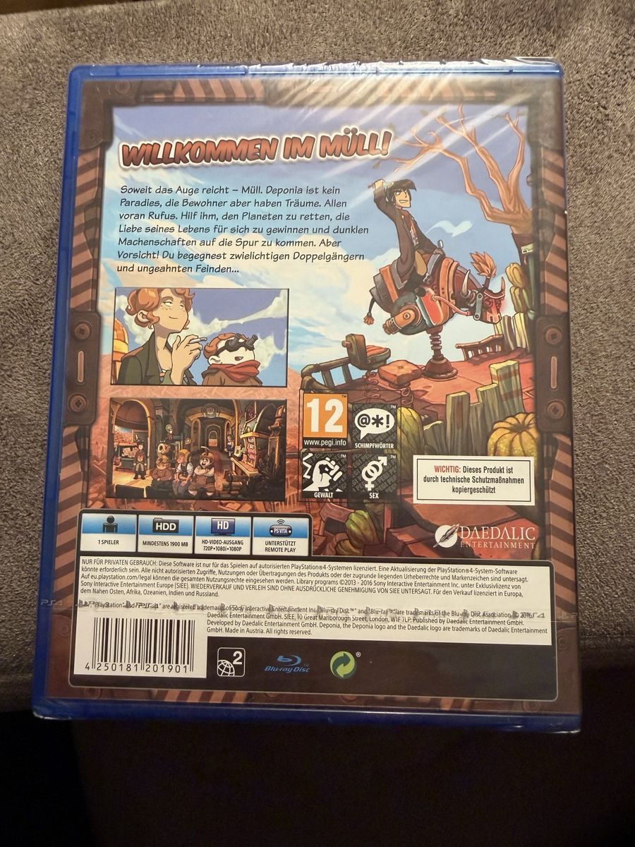 Sony Giochi: Deponia PS4 – Nuovo e nell'imballaggio originale da Uitikon Waldegg venduto da Sa_v9gp 1