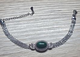 ✨ Malachit Edelstahl Armband ✨💚B