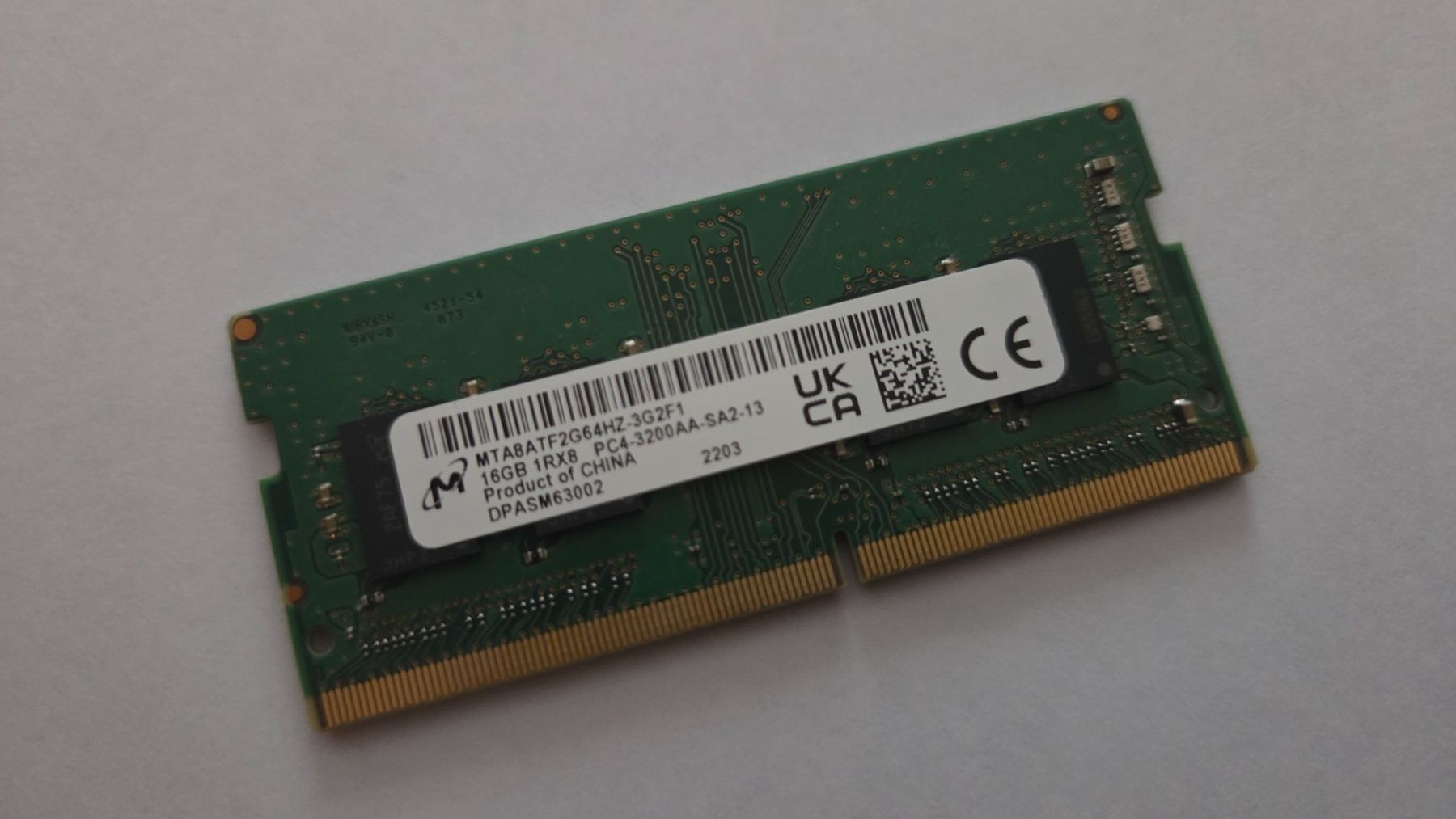 Memoria / RAM: 16GB DDR4 3200 Ram Laptop – Usato da Neuchâtel venduto da A.S.J 1