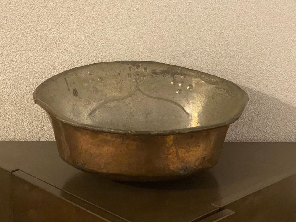Schalen: Antik Kupfer wasser becken schale 1700-1800 rare – Gebraucht aus Buochs von 49er