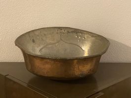 Antik Kupfer wasser becken schale 1700-1800 rare