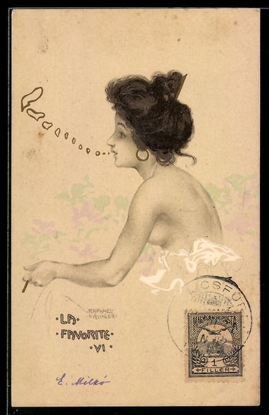 Cartes postales: Raphael Kirchner: Hübsche nackte Frau b – D'occasion à Berlin par bartko-reher