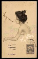 Raphael Kirchner: Hübsche nackte Frau b