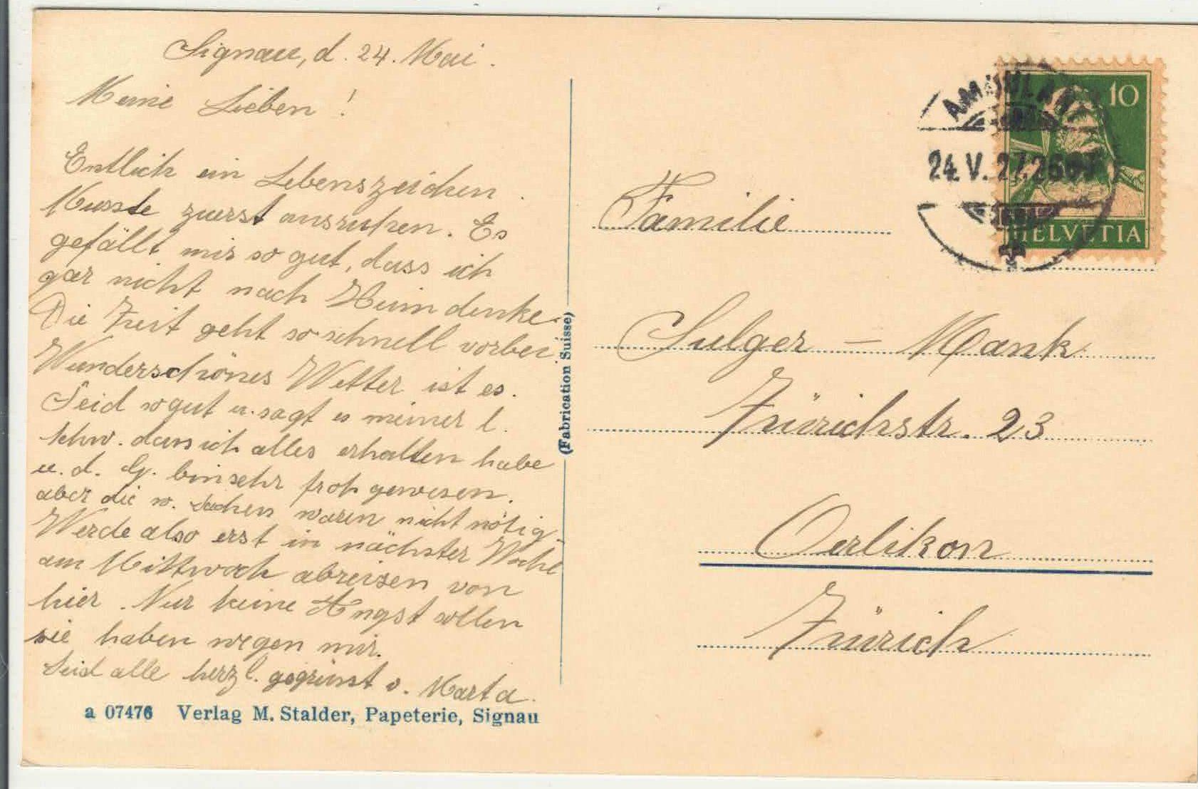 Cartoline postali: Signau - Generalansicht – Usato da Ettingen venduto da Kartenplanet 1
