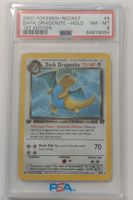 Dark Dragonite 1st Edition Holo PSA 8