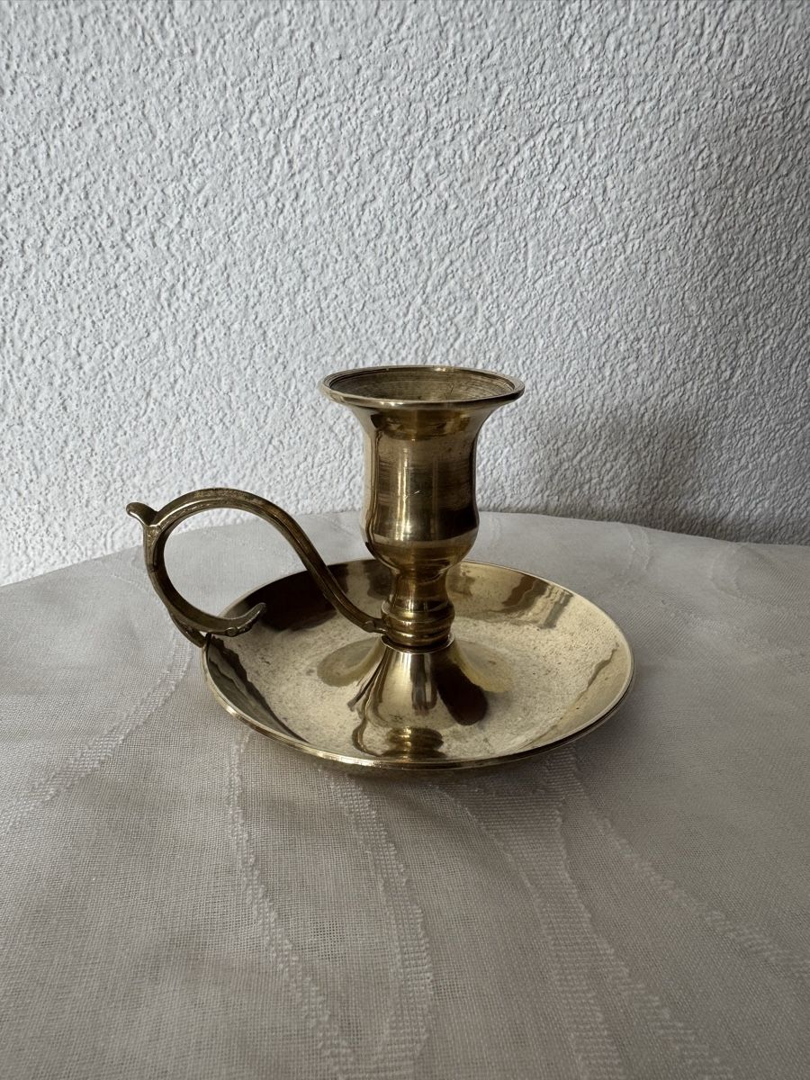Kerzenständer: Vintage Kerzenhalter aus Messing  – Gebraucht aus Balsthal von Narulya