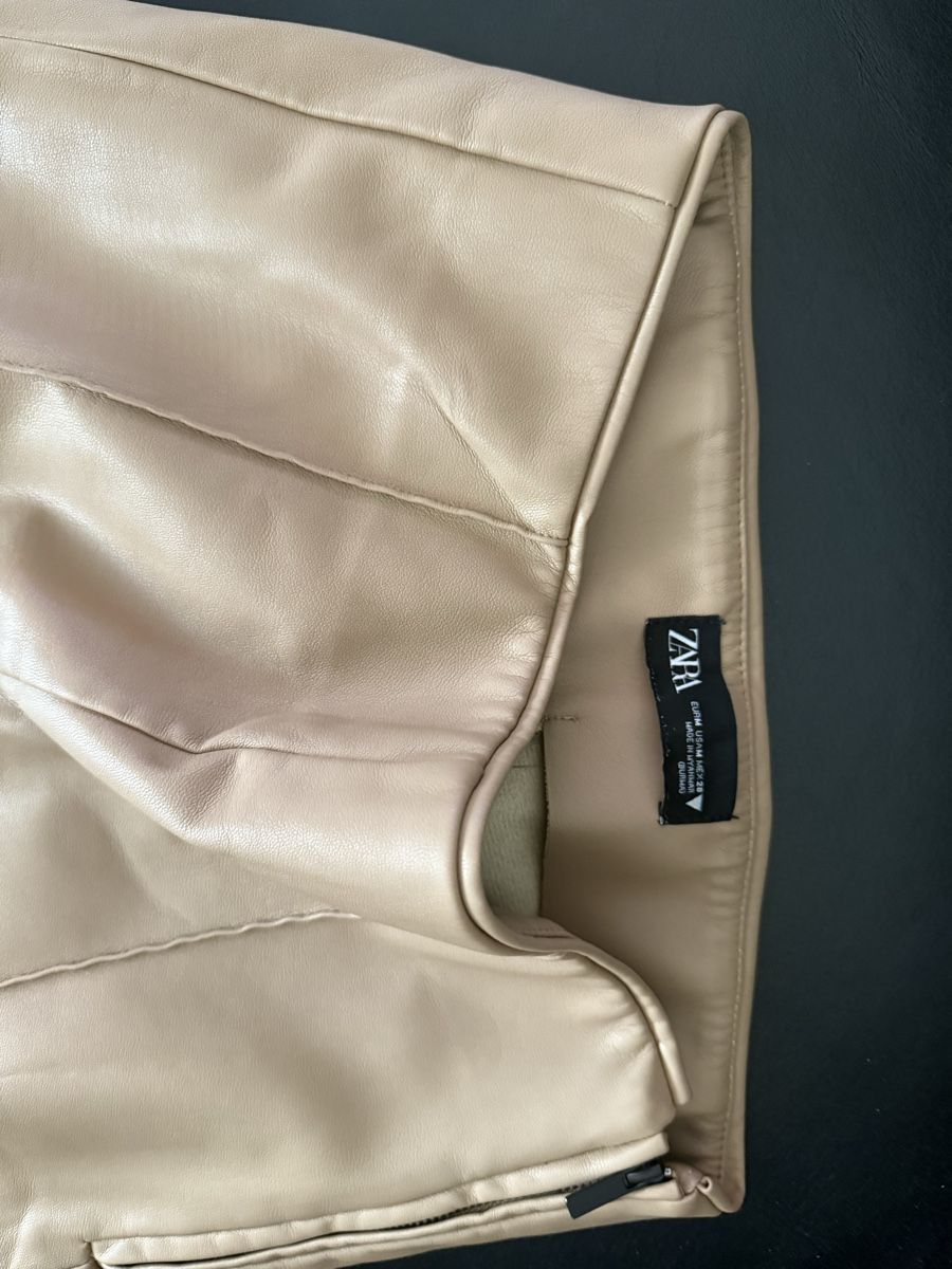 Zara Hosen: Zara Lederhose Beige/Hellbraun – Gebraucht aus Winterthur von yar_dpp8 1