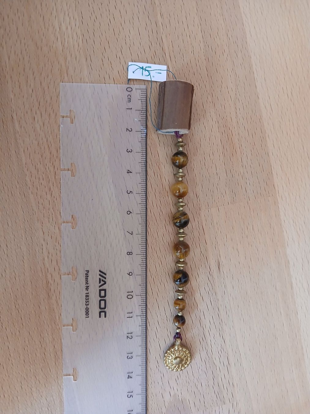 Accessori per capelli: Dreadlockanhänger mit Holzbead und Tigerauge – Nuovo (secondo la descrizione) da Bremgarten AG venduto da Finoae