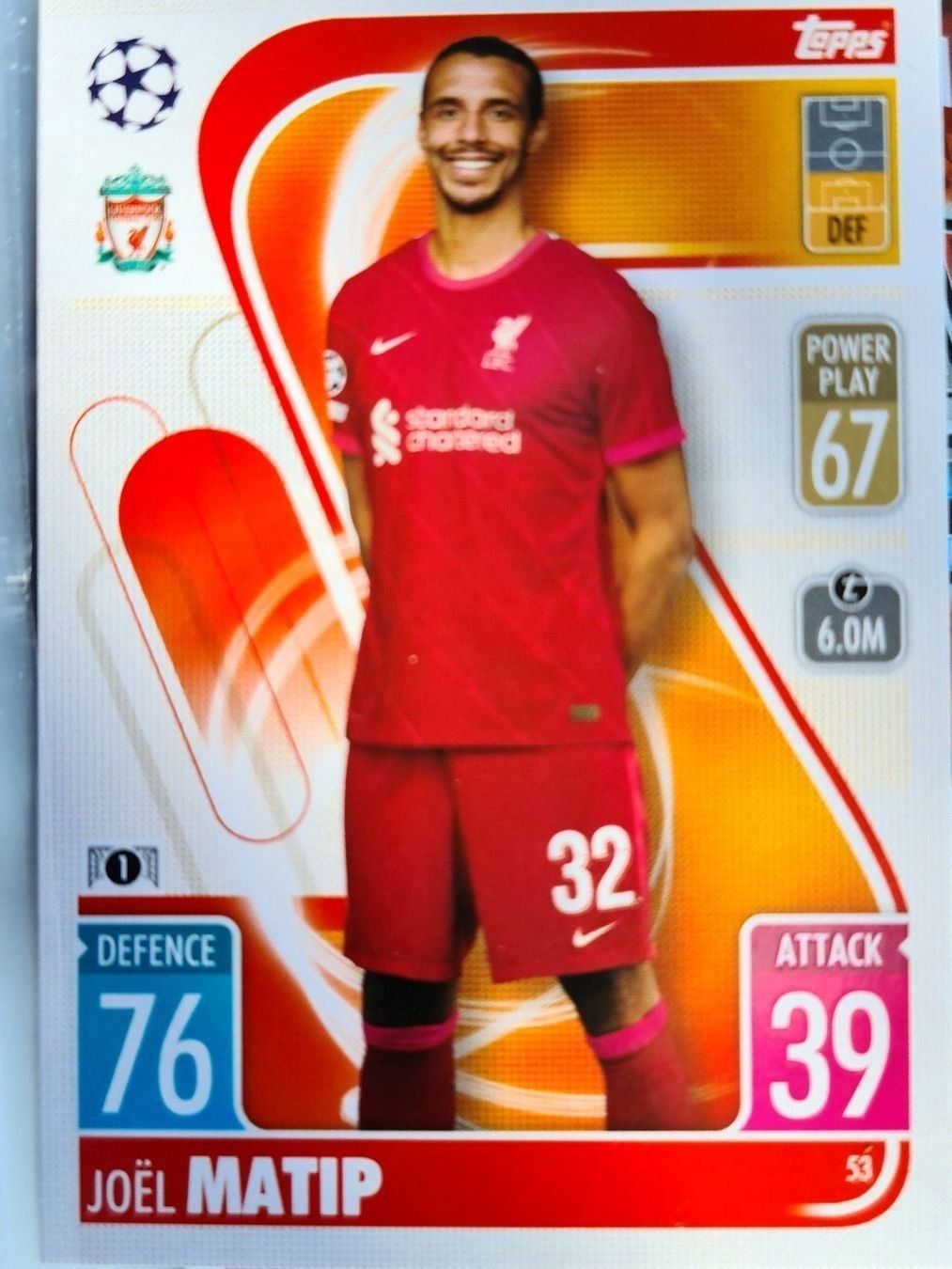 Topps Sammelbilder & Trading cards: Topps Match Attax 53 – Gebraucht aus Dintikon von Prime-shop