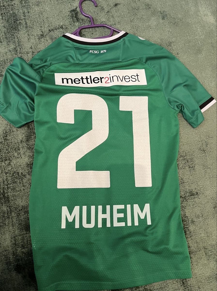 Canottiere & Pantaloni: FC St Gallen Trikot Muheim #21 – Usato da Basel venduto da kleinerprinz 1