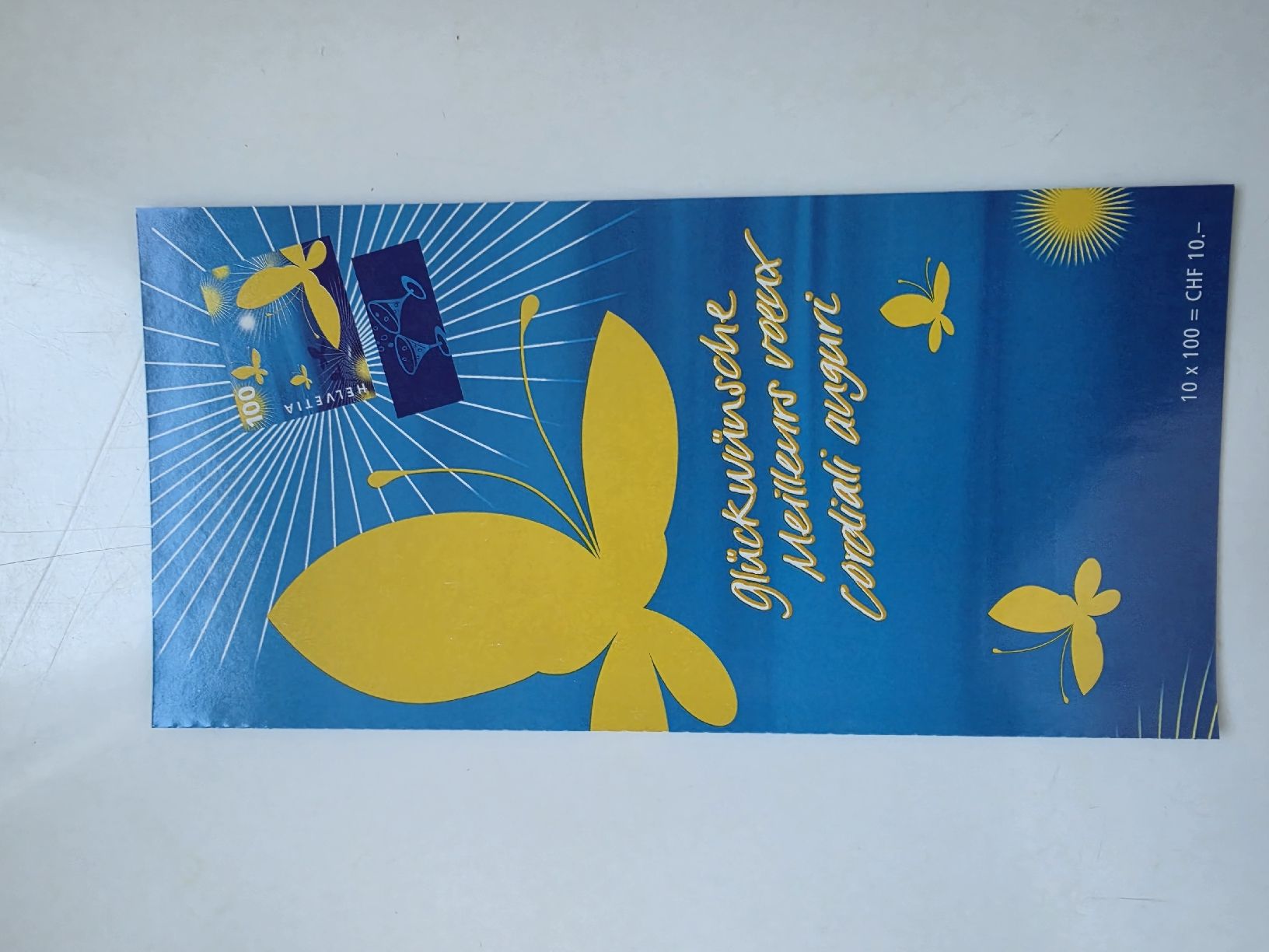 Alle Briefmarken: Glückwunsch Kleinbogen Folder NEU Frankaturware Briefmarken – Neu und originalverpackt aus Zürich von ZH-Vintage 1