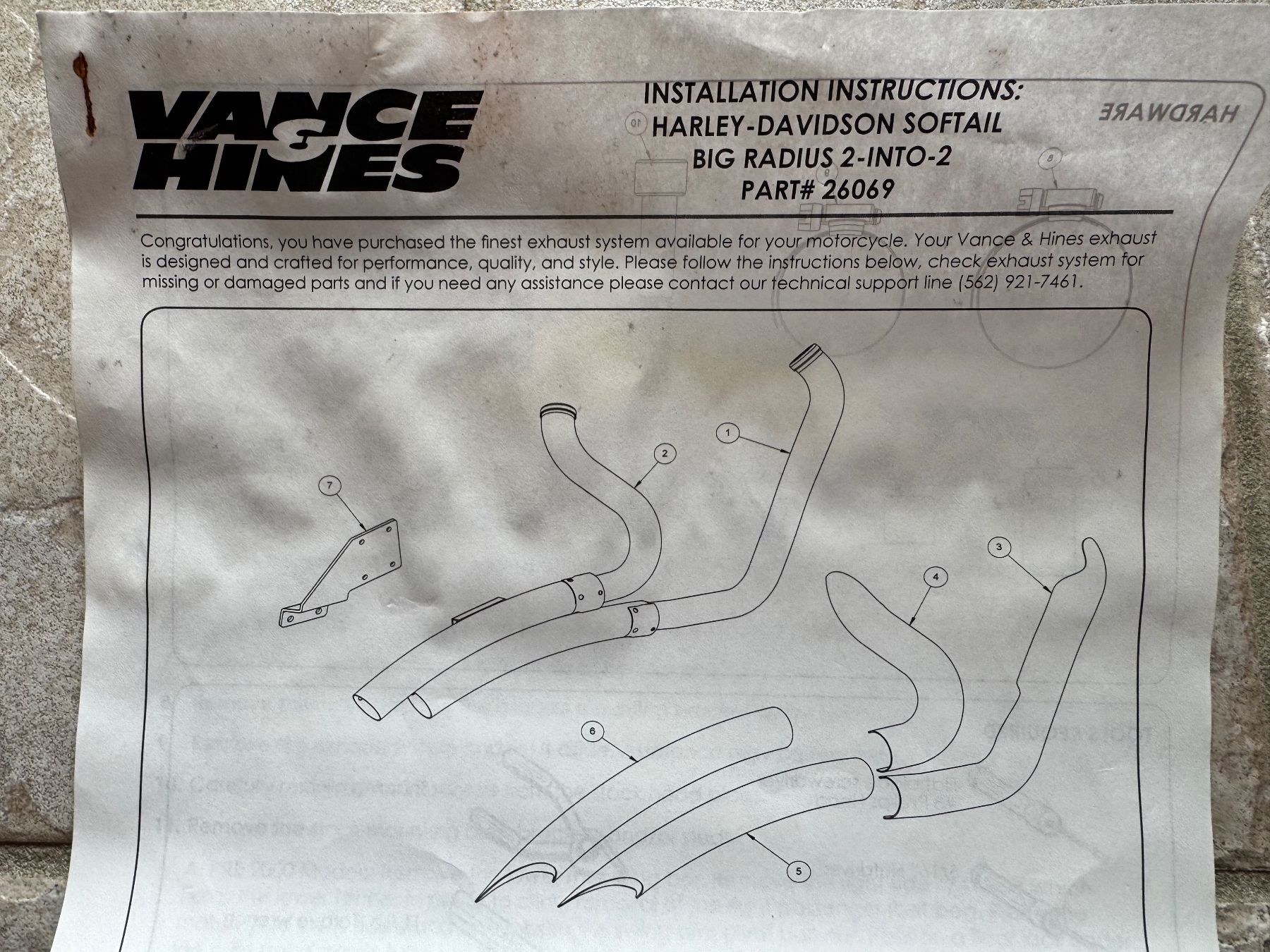 Harley-Davidson Auspuffanlagen: ECHAPPEMENT VANCE & HINES - BIG RADIUS - SOFTAIL 86/17 – Neu und originalverpackt aus Morrens VD von kawah2 8