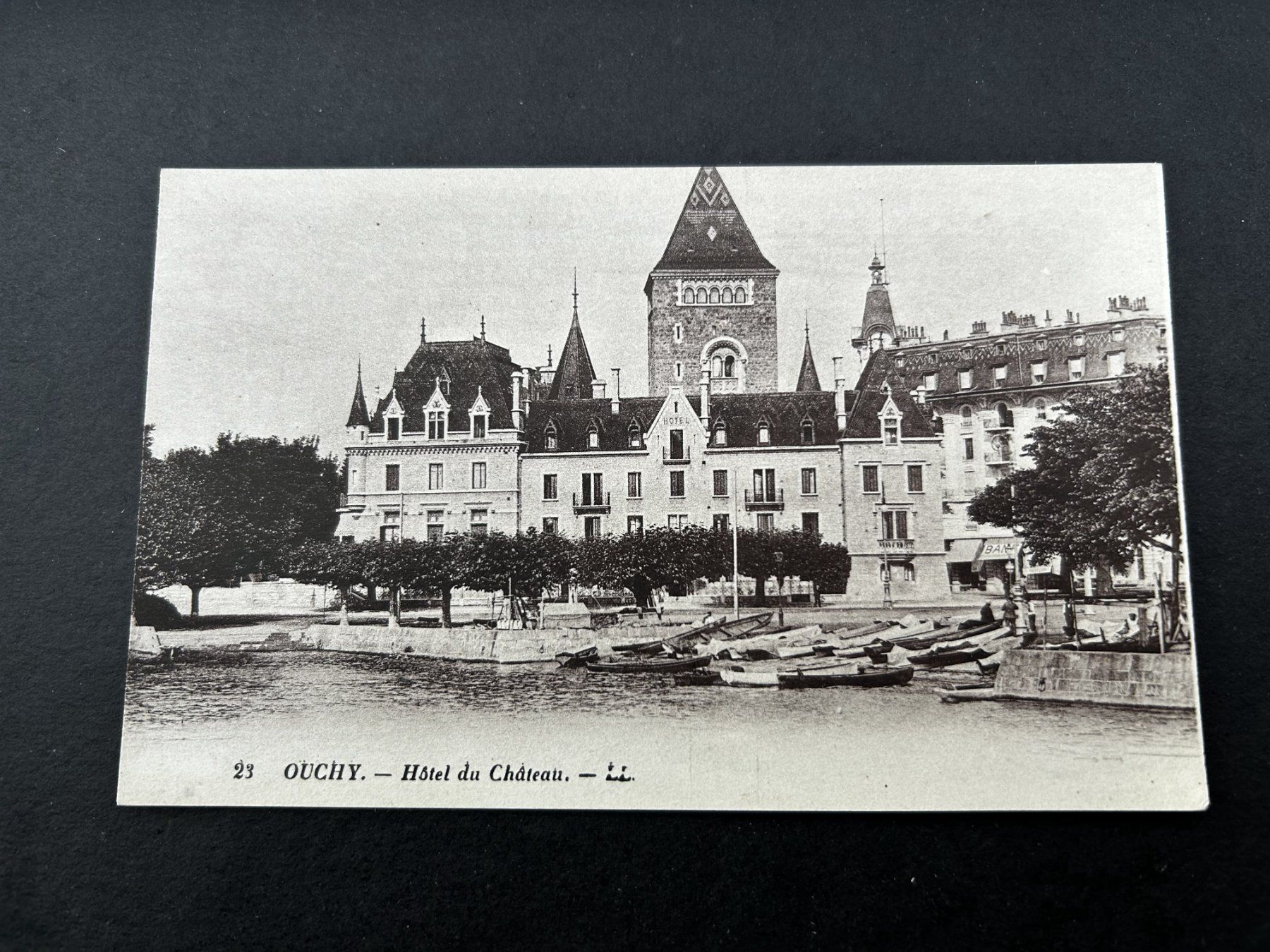 Ansichtskarten: Ouchy - Lausanne, Hotel du Château – Gebraucht aus Hefenhofen von Bierinder