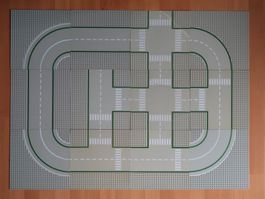 Lego Basisplatte, Strassenplatte, Plaque du base route